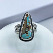 Royston Turquoise Sterling Silver Double Band Ring