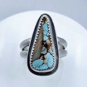 Royston Turquoise Sterling Silver Double Band Ring